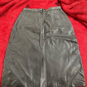 Genuine Leather Skirt